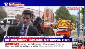 Attaque au couteau à Arras: Emmanuel Macron a échangé avec la communauté éducative de l'établissement