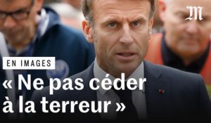Arras : Emmanuel Macron appelle à « ne pas céder à la terreur »