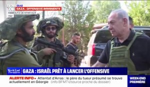 Israël: Benjamin Netanyahu à la rencontre de ses troupes