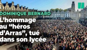 À Arras, un vibrant hommage à Dominique Bernard, le professeur poignardé dans son lycée