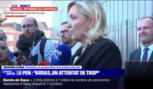 Marine Le Pen, sur l'attaque à Arras: "Il faut que la France se fasse respecter, il faut que le président de la République et son gouvernement fassent respecter les Français"