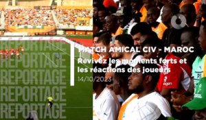 Match amical Côte d'Ivoire vs Maroc :  Revivez les moments forts et les réactions des joueurs