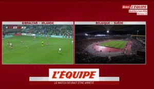 Belgique-Suède interrompu - Foot - Qualif. Euro