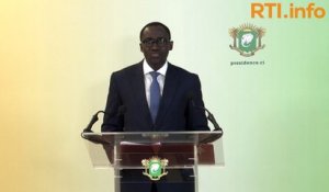 Annonce du nouveau du Gouvernement du 17 octobre 2023 par la Présidence de la République ivoirienne