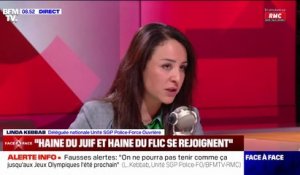Linda Kebbab (Unité SGP Police-Force Ouvrière) accuse la France insoumise "d'incitation à la haine" envers les policiers