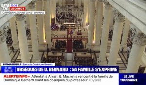 "Sensible et discret, il n'aimait pas le bruit et la fureur du monde": l'hommage de la famille de Dominique Bernard lors de la cérémonie d'obsèques