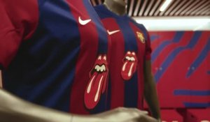Barça - Les Rolling Stones mis à l'honneur sur le maillot du Clasico