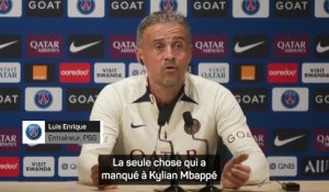 Enrique : "Il ne faut pas juger Mbappé parce qu'il ne marque pas pendant 2 ou 3 matches"