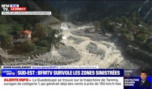Tempête Aline: les images aériennes des dégâts dans la vallée de la Roya