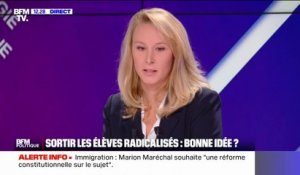 Sortir les élèves radicalisés: Marion Maréchal propose un encadrement "militaire pour les suivre"