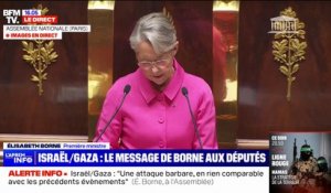 Élisabeth Borne: "Le Hamas n'est pas le peuple palestinien"