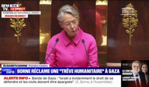 Israël/Hamas: "La lutte contre le terrorisme ne peut remplacer la recherche de la paix", affirme Élisabeth Borne