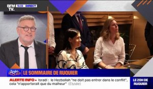 Visite d'Emmanuel Macron en Israël et critiques de Jean-Luc Mélenchon contre Yaël Braun-Pivet: le sommaire du 20H de Ruquier
