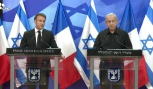 Ce qu’il faut retenir des déclarations d’Emmanuel Macron et Benjamin Netanyahou