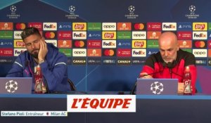 Pioli : « Nous devons anticiper les mouvements de Mbappé » - Foot - C1 - AC Milan