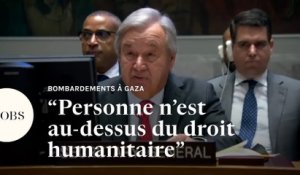 Antonio Guterres rappelle Israël à ses obligations humanitaires à Gaza