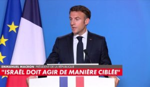 Emmanuel Macron : «Nous pensons qu’une trêve humanitaire est aujourd’hui utile»