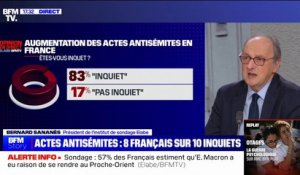 83% des Français se disent "inquiets" de l'augmentation des actes antisémites en France (Elabe/BFMTV)