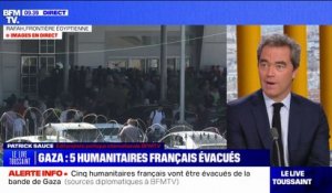 Cinq humanitaires français ont été autorisés à évacuer la bande de Gaza