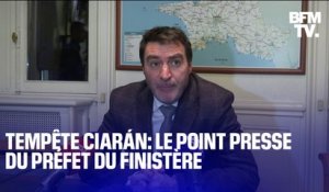 Tempête Ciarán: le point presse du préfet du Finistère en intégralité
