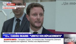 Tempête Ciarán: Clément Beaune "adresse ses condoléances" aux proches du chauffeur routier mort dans l'Aisne