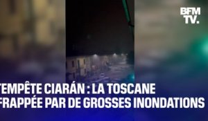 Des voitures emportées, des hôpitaux sous l'eau: la Toscane elle aussi frappée par la tempête Ciarán