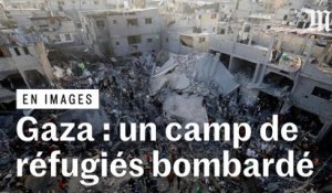 Guerre Israël-Hamas : les images du camp de réfugiés Al-Maghazi après les bombardements