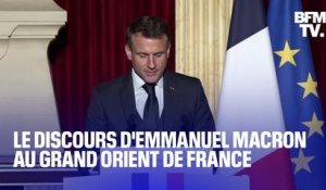 Le discours d'Emmanuel Macron au Grand Orient de France en intégralité