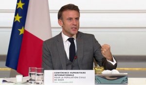 Emmanuel Macron annonce que la France va porter à 100 millions d'euros son aide à la population de Gaza