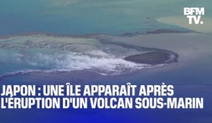 Une île apparaît après l'éruption d'un volcan sous-marin au Japon