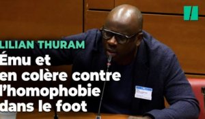 Lilian Thuram ému pour parler homophobie dans le foot à l’Assemblée : « des enfants se suicident »
