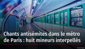 Chants antisémites dans le métro de Paris : huit mineurs interpellés