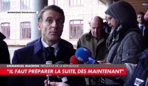 Emmanuel Macron sur les inondations dans le Pas-de-Calais : «Il faut préparer la suite, dès maintenant»