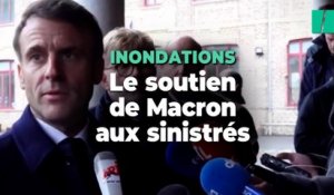 Ce que Macron a annoncé aux sinistrés du Pas-de-Calais
