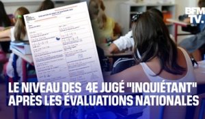 4e, le niveau des élèves français jugé "inquiétant" après les évalutations nationales
