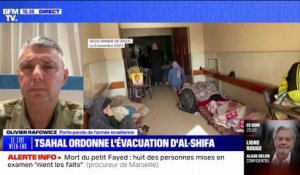 Conflit Israël/ Hamas: "En aucun cas on a sommé ou demandé" l'évacuation de l'hôpital d'Al-Shifa, assure Olivier Rafowicz (porte-parole de l'armée israélienne)