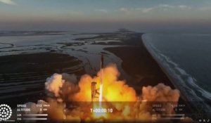 La fusée Starship de SpaceX a décollé pour son deuxième vol test