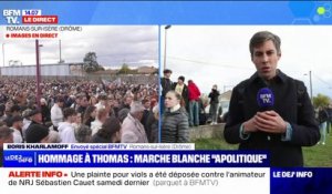 Crépol: l'émotion des participants à la marche blanche en hommage à Thomas, tué lors d'un bal