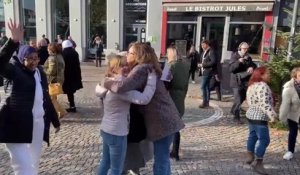 Spectacle spontané à La Louvière pour lutter contre la violence faite aux femmes