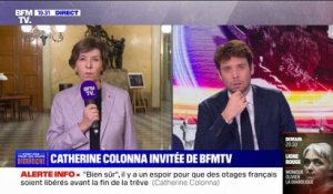 Otages français du Hamas: "Nous travaillons sans relâche" à leur libération, affirme Catherine Colonna