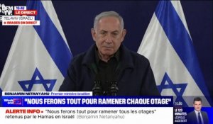 Benjamin Netanyahu: "Nous continuerons la guerre jusqu'à ce que nous obtenions tous nos objectifs de guerre"