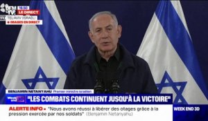 Benjamin Netanyahu, aux pays alliés d'Israël: "Vous êtes nos alliés pour l'annihilation du Hamas"