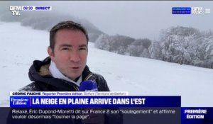 La neige est arrivée dans l'est de la France