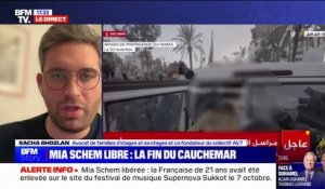 Libération de Mia Schem: "C'est un immense soulagement", pour Sacha Ghozlan (avocat de familles d'otages et ex-otages)