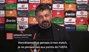 Gattuso : "Je pensais au stress du match, pas aux points UEFA”