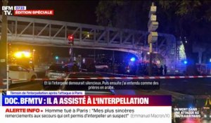 "J'ai entendu crier": présent lors de l'interpellation après l'attaque au couteau à Paris, il témoigne