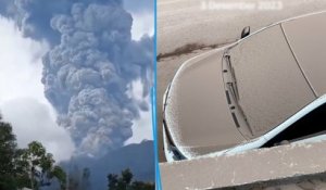 Indonésie : un volcan en éruption, des cendres à 3 km de haut et des randonneurs recherchés