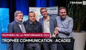 Trophées de la performances 2023 : ACADEE primée dans catégorie communication