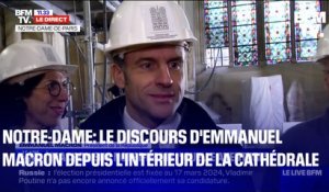Notre-Dame: Emmanuel Macron visite le chantier un an avant sa réouverture