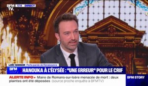 Hanouka à l'Élysée: "Il ne s'agit pas d'une entorse à la laïcité parce que le président n'a pas fait acte de commémoration ou de célébration", affirme Loïc Signor (Renaissance)